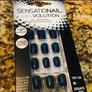 Sensationail gel nails, gel skins finish- NIB